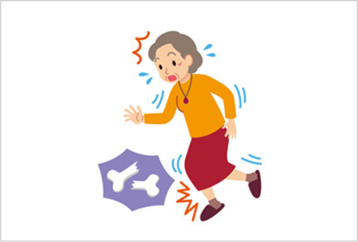 骨粗鬆症（気づかないうちに骨折）