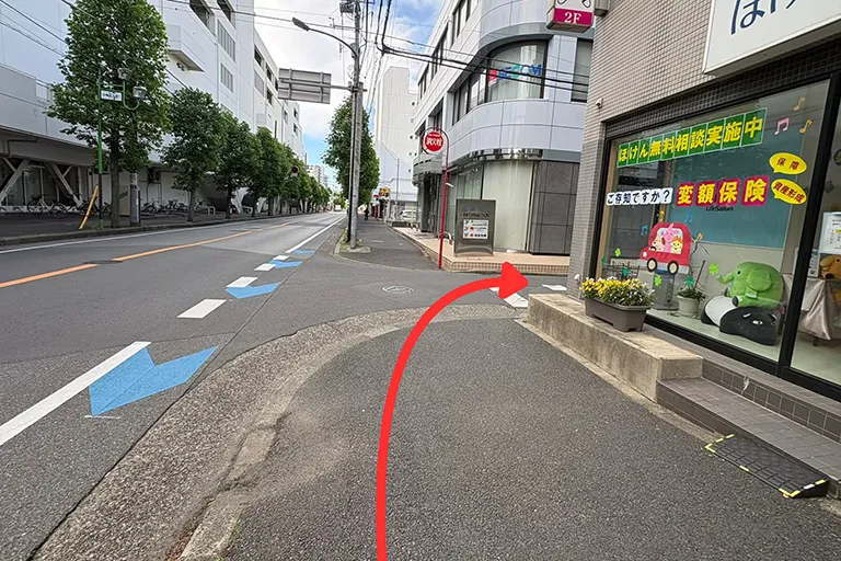 駐車場までのアクセス