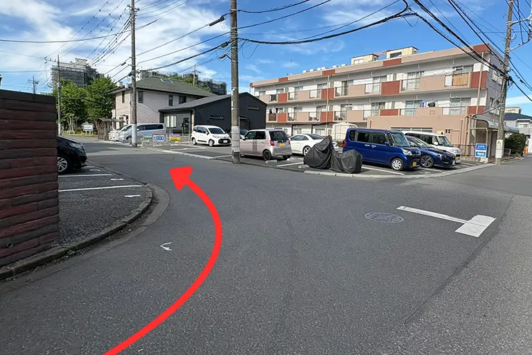 駐車場までのアクセス